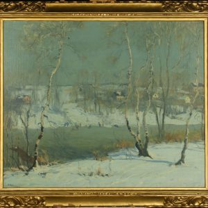 Arthur Clifton Goodwin The Frozen Neponset River Painting at Fry Fine Art
